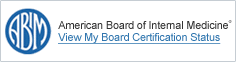 American Board of Internal Medicine View My Board Certification Status